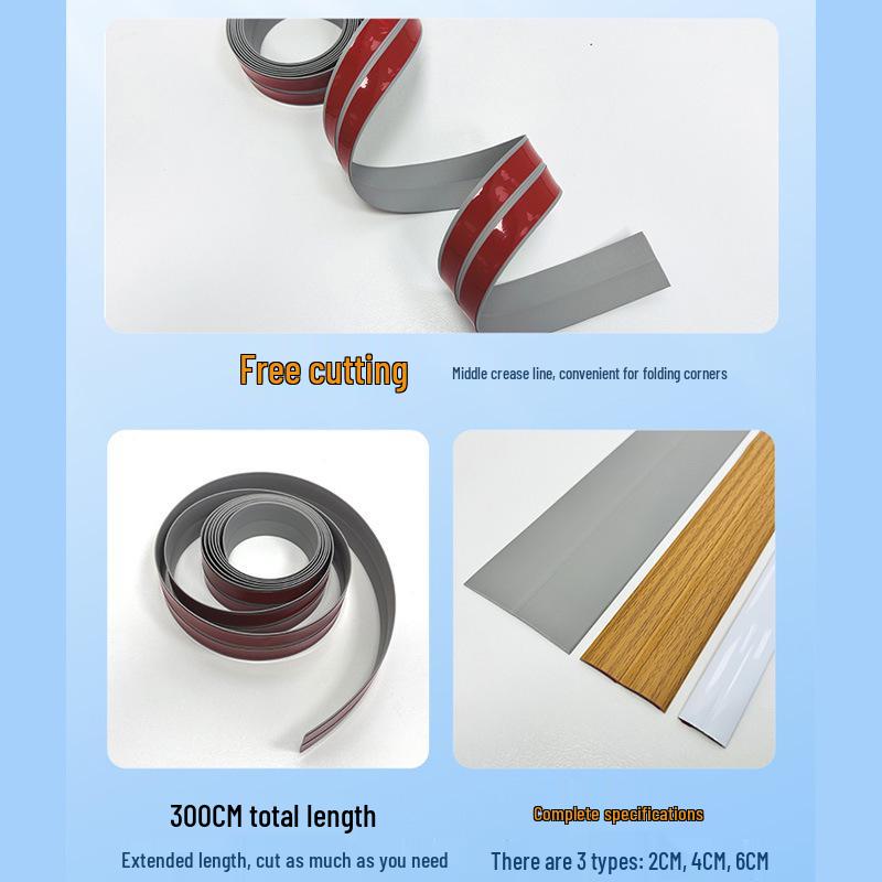 Self-Adhesive PVC Edging Strip for Wood & Tile Gap Cover