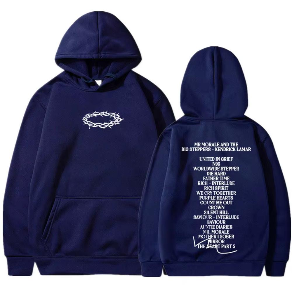 Hip Hop Rapper Kendrick Lamar Hoodie Mr Morale And The Big Steppers Music Album Print Hoodies Men'S Women Sweatshirts Streetwear