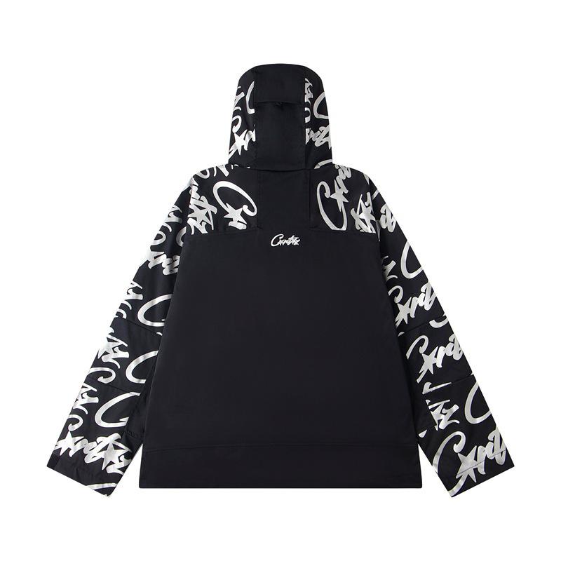 Set Giacca Antivento Riflettente Corteiz Alcatraz & Pantaloni Lunghi Casual
