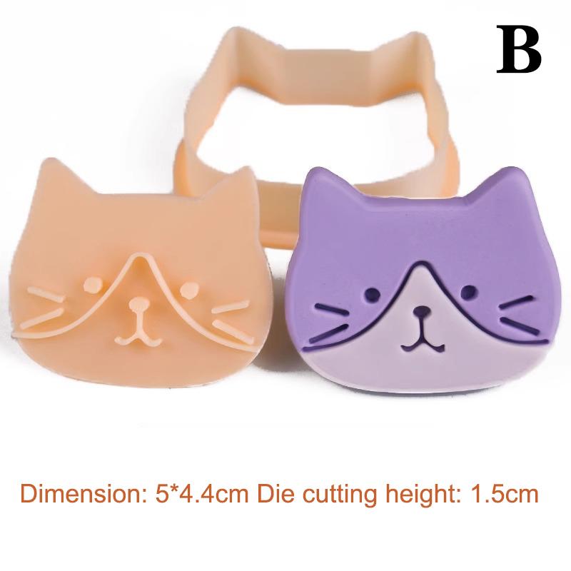 1Pc Cute Cartoon Cat Paw & Fishbone Cookie Cutter Set Baking Fondant Molds Tool for Cake Decoration Kitchen Cooking Accessories