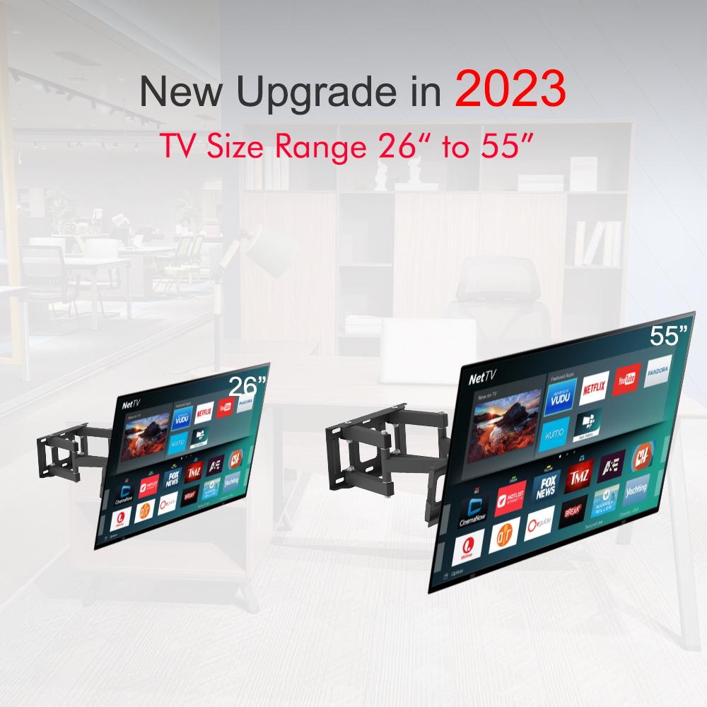 26-55 Inch Double Pendulum Large Base TV Stand TMDS-105 Bearing 40Kg/Vese400*400/Upper And Lower