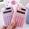 Hafif Sevimli Mini Taşınabilir Haneli Hesap Makinesi 8 Haneli Karikatür Sevimli Hesap Makinesi Ofis İşi ​​Yapmak