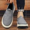 Fashion Breathable Men's Driving Shoes New Mesh Cloth Men Casual Shoes Lightweight Mens All-match Loafers Outdoor Mens Slip On Footwear
