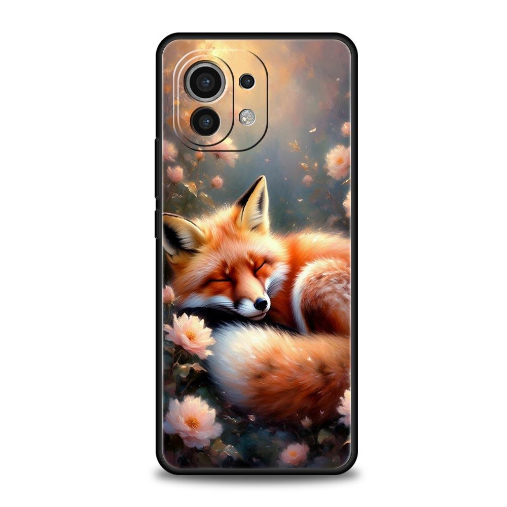 

Red Fox Phone Case Cover for Xiaomi Mi 17 15 14 13 12 11 Ultra 15T 14T 13T 12T 11T Pro Lite 5G Soft TPU Shell Fundas Capas Bags Xiaomi 15 Pro