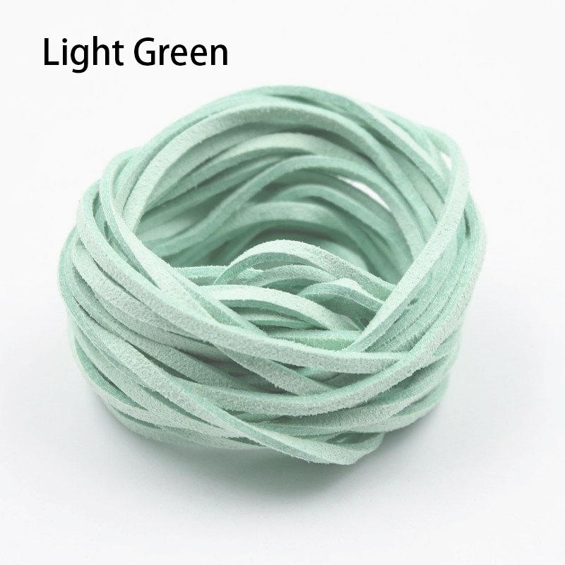 10 Meters 3mm Flat Faux Suede Braided Cord Korean Velvet Leather DIY Handmade Beading Bracelet Jewelry Making Thread String Rope