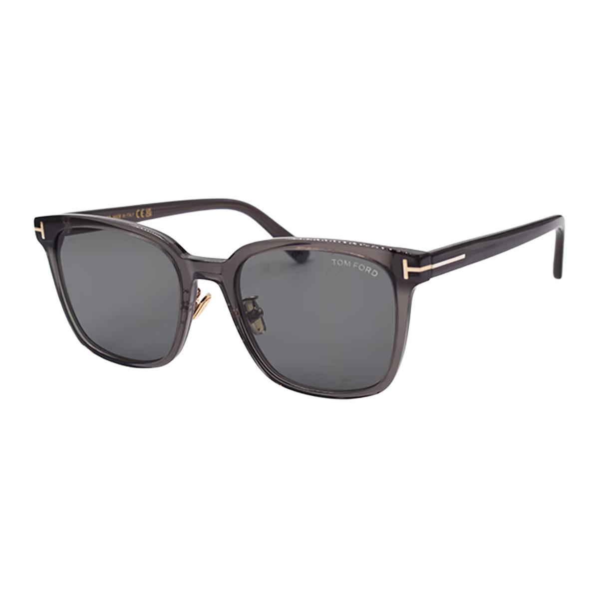 

TF T Logo Series Large Frame Lightweight Square Sunglasses Men sunglasses Gray FT1286-K-20A Shopping Bag-Eyeglass Case+Box+Shopping Bag