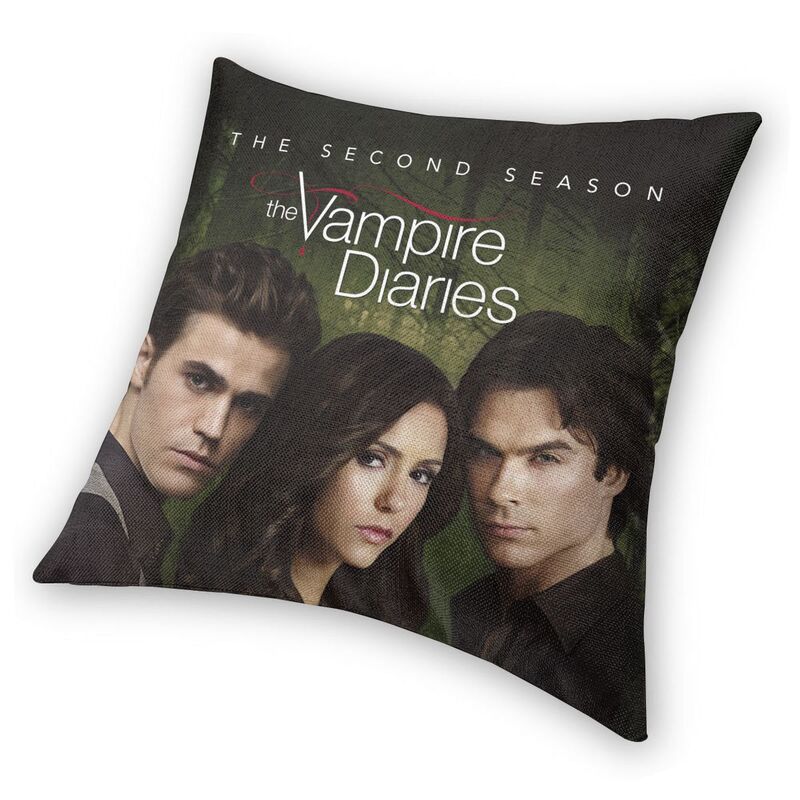 Federa Cuscino The Vampire Diaries Stampa 3D Double-Sided Horror Serie TV Cuscino Decorativo per Auto Personalizzato Decorazione Casa