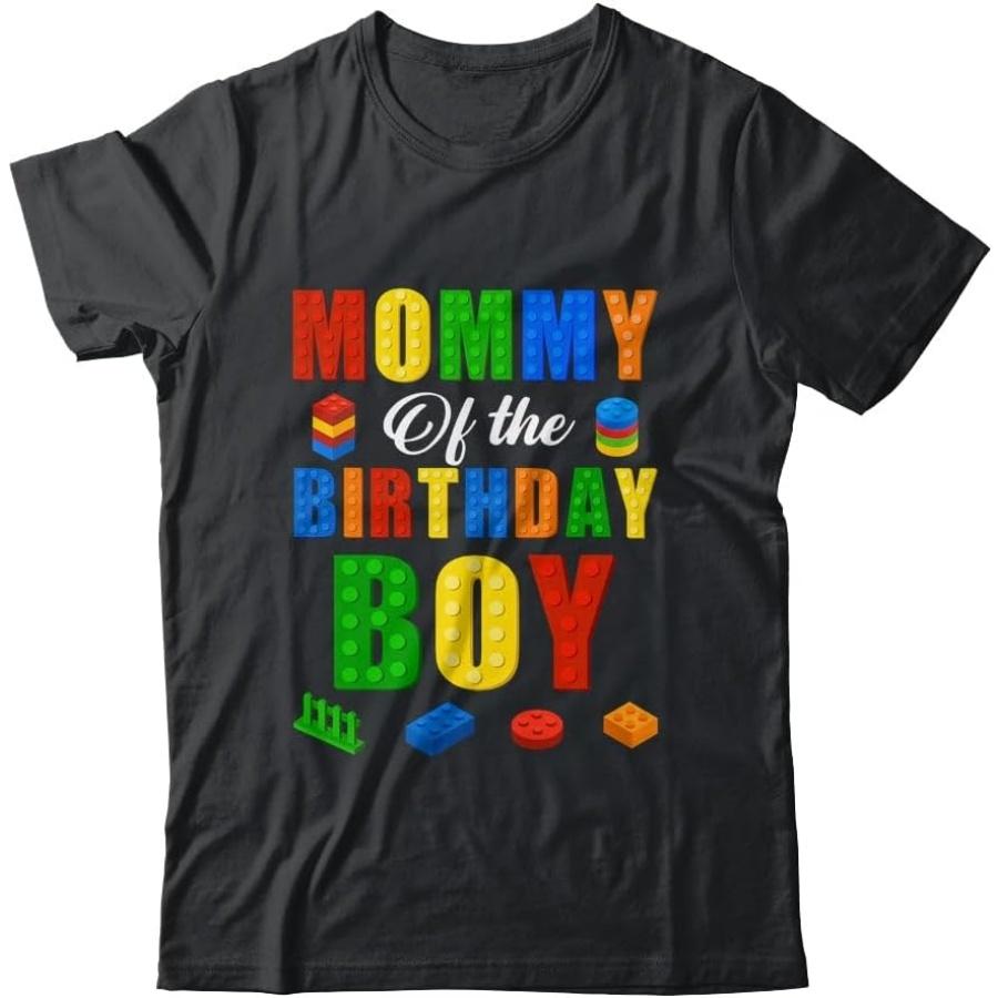TeesPure Mommy Birthday Boy Master Builder Building Bricks Blocks Shirt Short Sleeve Tee XXXXXL разноцветный
