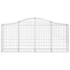 Vidaxl Kosze Gabionowe, 14 Szt, 200X30X80/100 Cm, Galwanizowane Żelazo