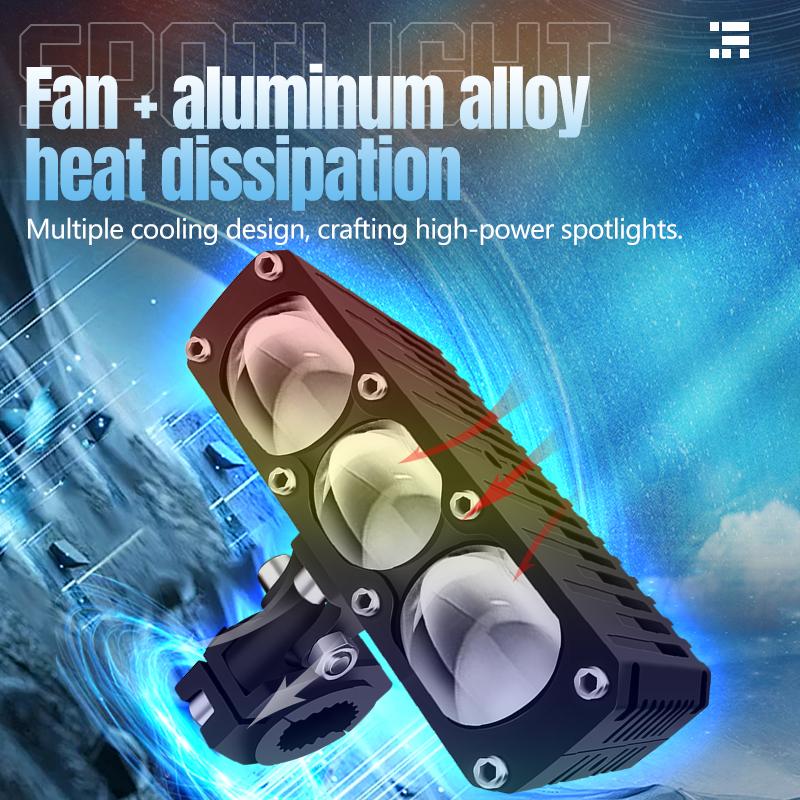 Car Grill Bumper LED Spotlight 160W Hi-Lo Beam Fog Lamps Offroad Driving Light For Motorcycle Pick-up Truck 4x4 ATV Work Lights