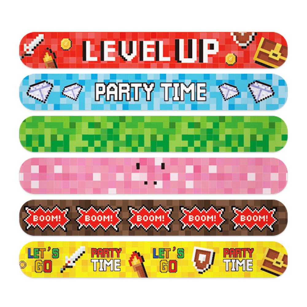 Cross-border Pixel Style Cartoon Slap Bracelet for Kids