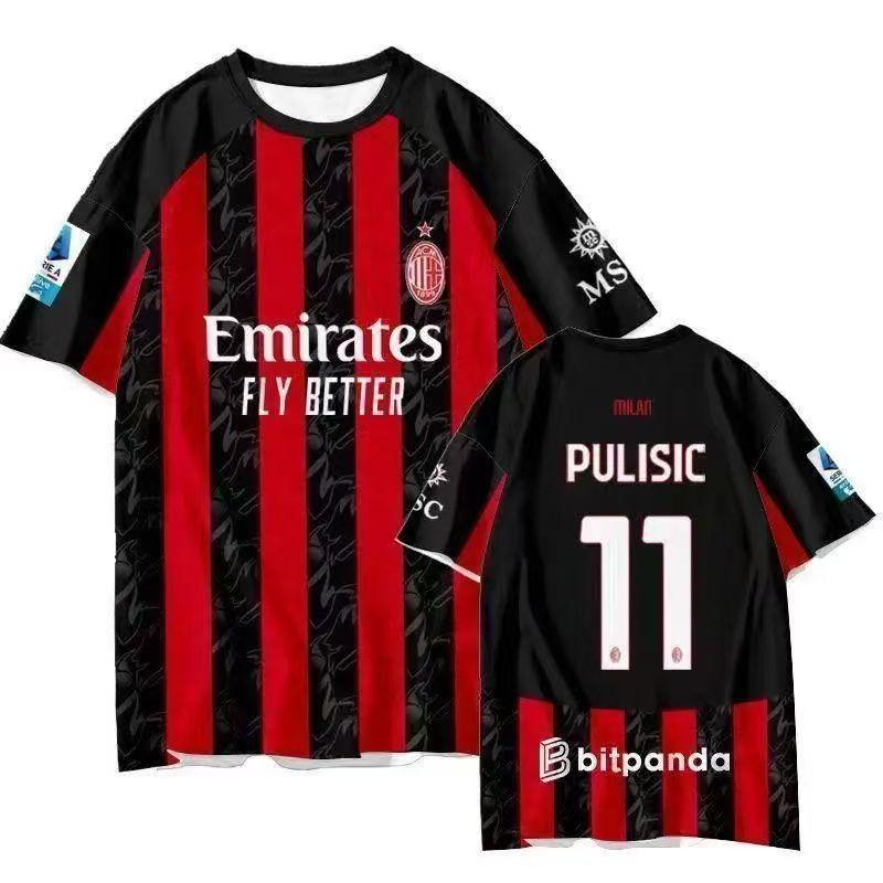 

Домашня футболка AC Milan 2025-26: Версії для вболівальників та гравців з нанесенням 10 Leão та 22 Kaká L