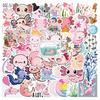 50 Salamander Axolotl Graffiti Stickers for Laptop, Water Bottle, and Journal - Waterproof DIY Cartoon Decorations