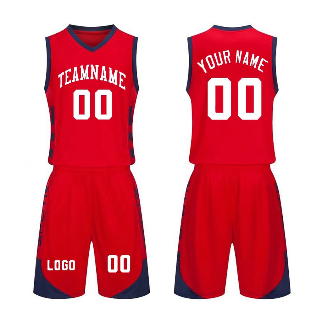 Customizable Basketball Set 2 Piece DIY Sports Uniform for Men Women