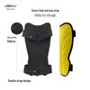 Pro Football Shin Guards with Double Straps & EVA Padding - Anti-Collision Velcro Design
