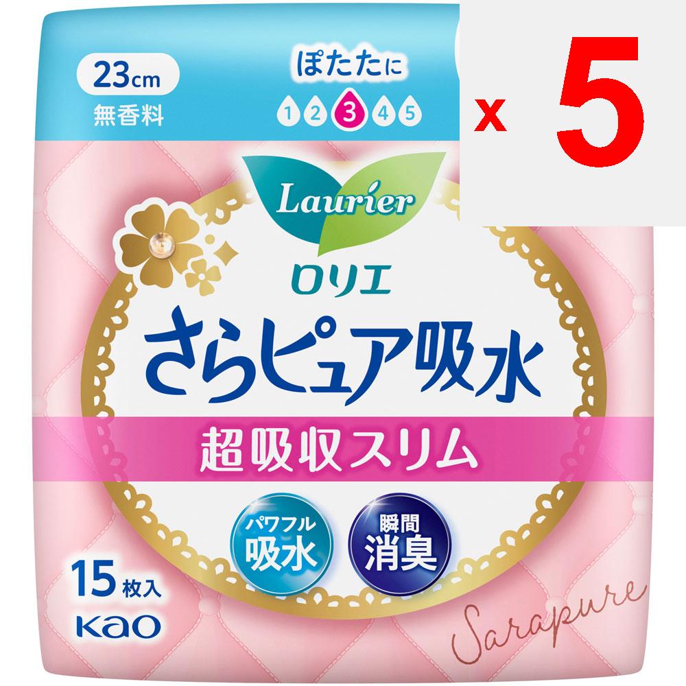 KAO Laurier Sarapure Super Absorbent Slim 50cc 15sheets Sara Pure Light Incontinence Please Replace It As Needed. Sara Pure