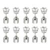 5 pares de brincos iluminados por LED brilham intensamente em qualquer festa brincos de strass luminosos por LED