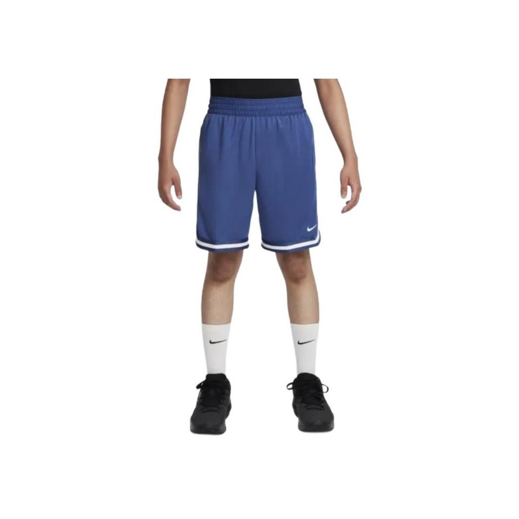 Nike Dri-FIT DNA Solid Color Lace-Up Quick-Dry Casual Basketball Shorts Kids shorts Blue FJ6802-455