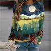 New Women's Sweater Spring and Autumn Fashion 3D Casual Crew Neck Sweater Loose Coat