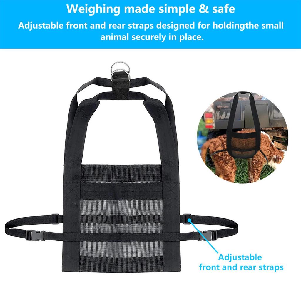 200lbs Livestock Weighing Strap Calf Sling Easy to Operate for Hogs Farm