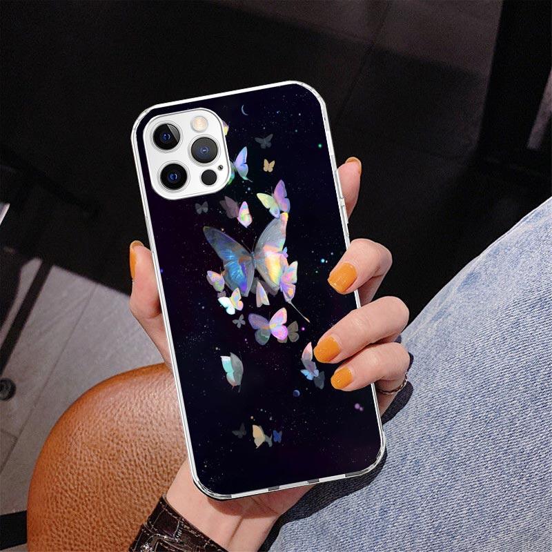Blue Butterfly Beautiful Wing Phnoe Case for Iphone 17 Air 16 16E 11 12 13 Mini 14 Plus 15 Pro Max 7 8 + SE 2020 Phone Cover Coq