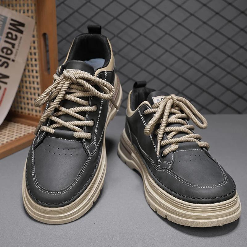Mode Luxus Herren Casual Sneaker Mode Plateau Laufschuhe für Herren Outdoor Rutschfest Arbeitsschuhe Markendesigner Tenis Herrenschuhe