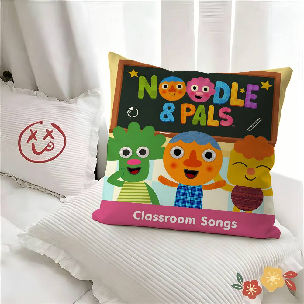 Stück Cartoon Nudel und Freunde Kissenbezug Mode Quadratischer Kissenbezug Schlafzimmer Sofa Raum Ins Dekoration Freizeit