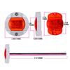 2 Pcs Red Green LED Boat Navigation Light 12V IP68 Waterproof Sailing Signal Lamps Marine Yacht Warning Light