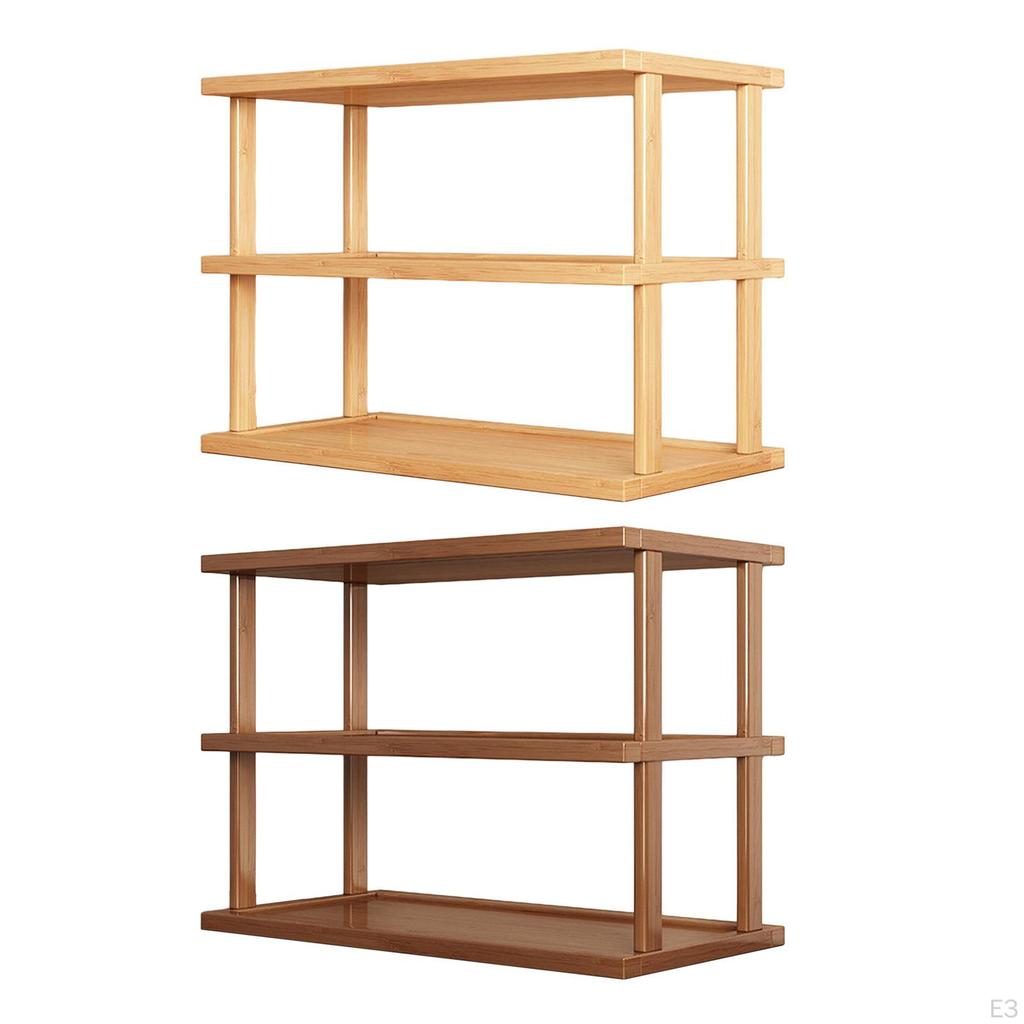 Desk Organizer, Desktop Bookshelf, Double Layer Display Rack for Bedroom