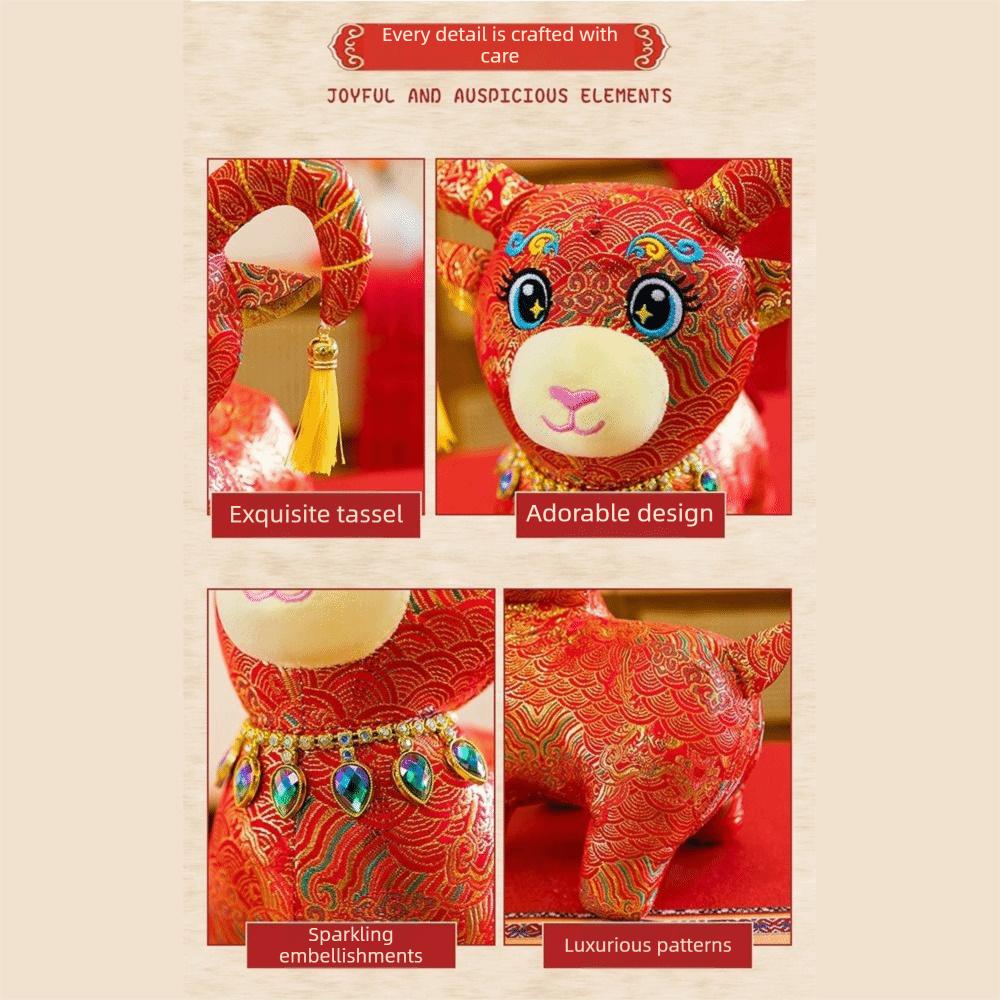 15/20/25cm Plush Mascot Doll Soft Stuffed Silk Sheep Pendant Goat Plush Doll Home Decoration