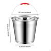 Ice Bucket Stainless Steel with Lid Beverage Tub Easily To Clean Pail Wine for