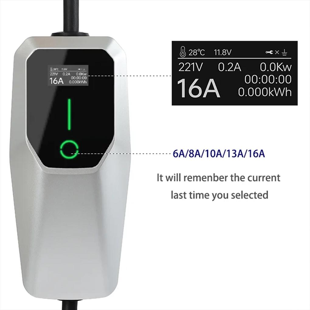 Portable EV Charger 3-phase Type 2 11KW 16A EVSE Charging Cable IEC 62196-2 TYPE-2 for Electric Car Vehicle