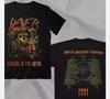 SLAYER BAND SEASONS IN THE ABYSS 1991 TOUR NORTH AMERICAN CAMPAIGN 2 Sided Tee