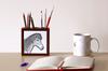 Icelandic Horse – Pen holder with a horse, desk organizer with a print | Art-Dog