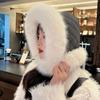 Plush Bomber Hat Ear Protection Ski Russian Cap Outdoors Ushanka Fur Hat  for Men Women