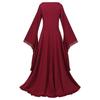 Abito da Donna Medievale Europeo a Maniche a Campana Color-Block