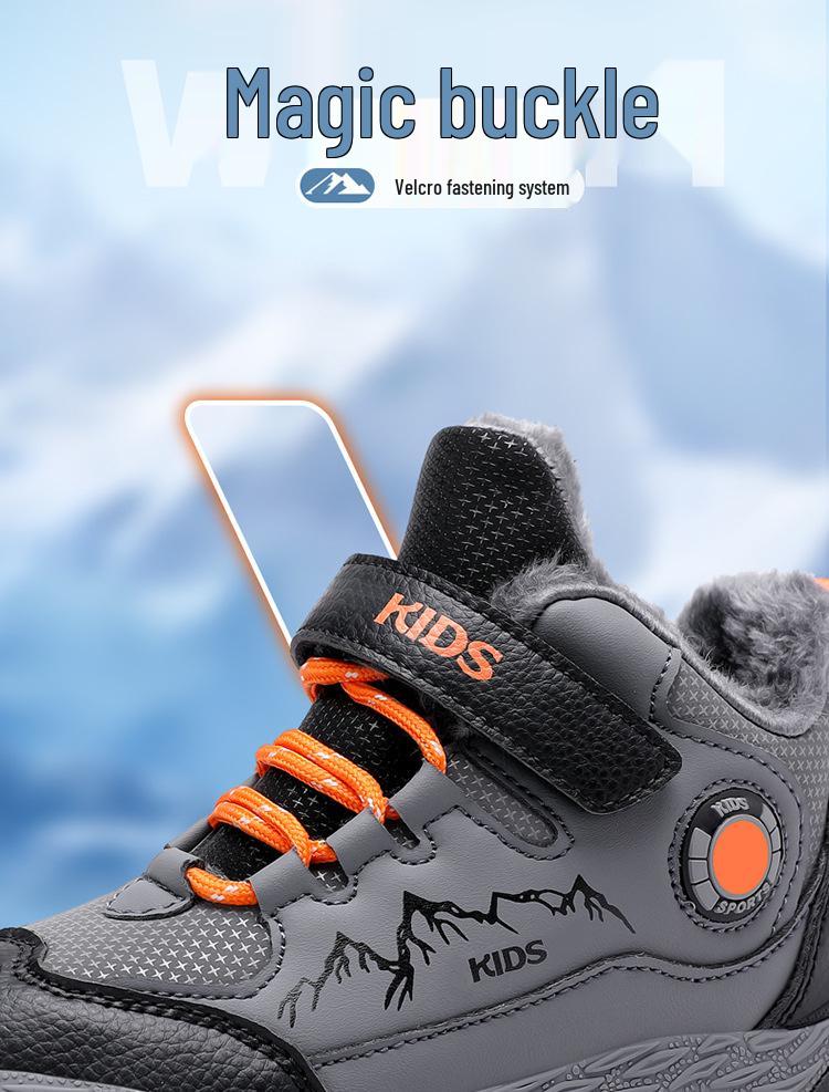 Outdoor Hiking Shoes for Older Children, Boys' Snow Boots, and Children's Cotton Shoes