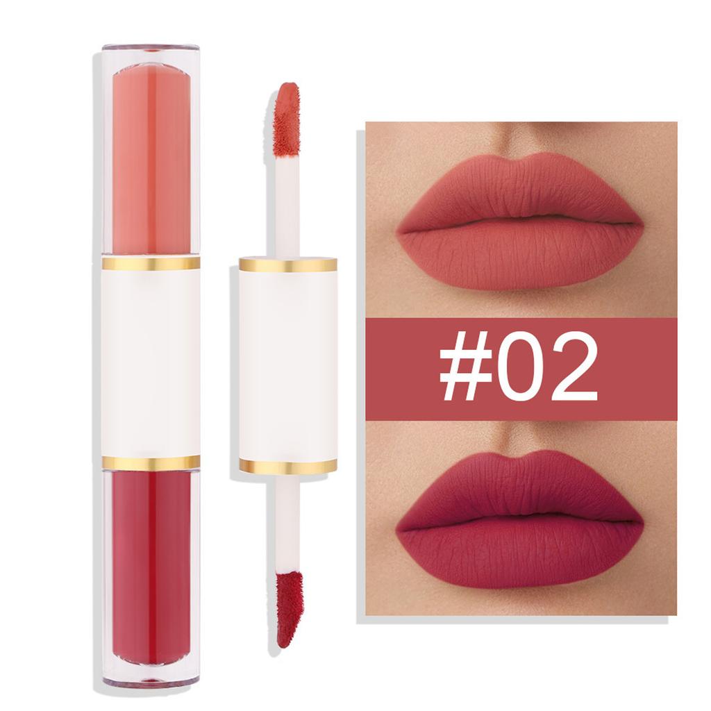 Long-Wearing Water-Resistant Matte Lip Gloss – Dual-Ended, Full-Coverage Transfer-Resistant Formula for Everyday Wear