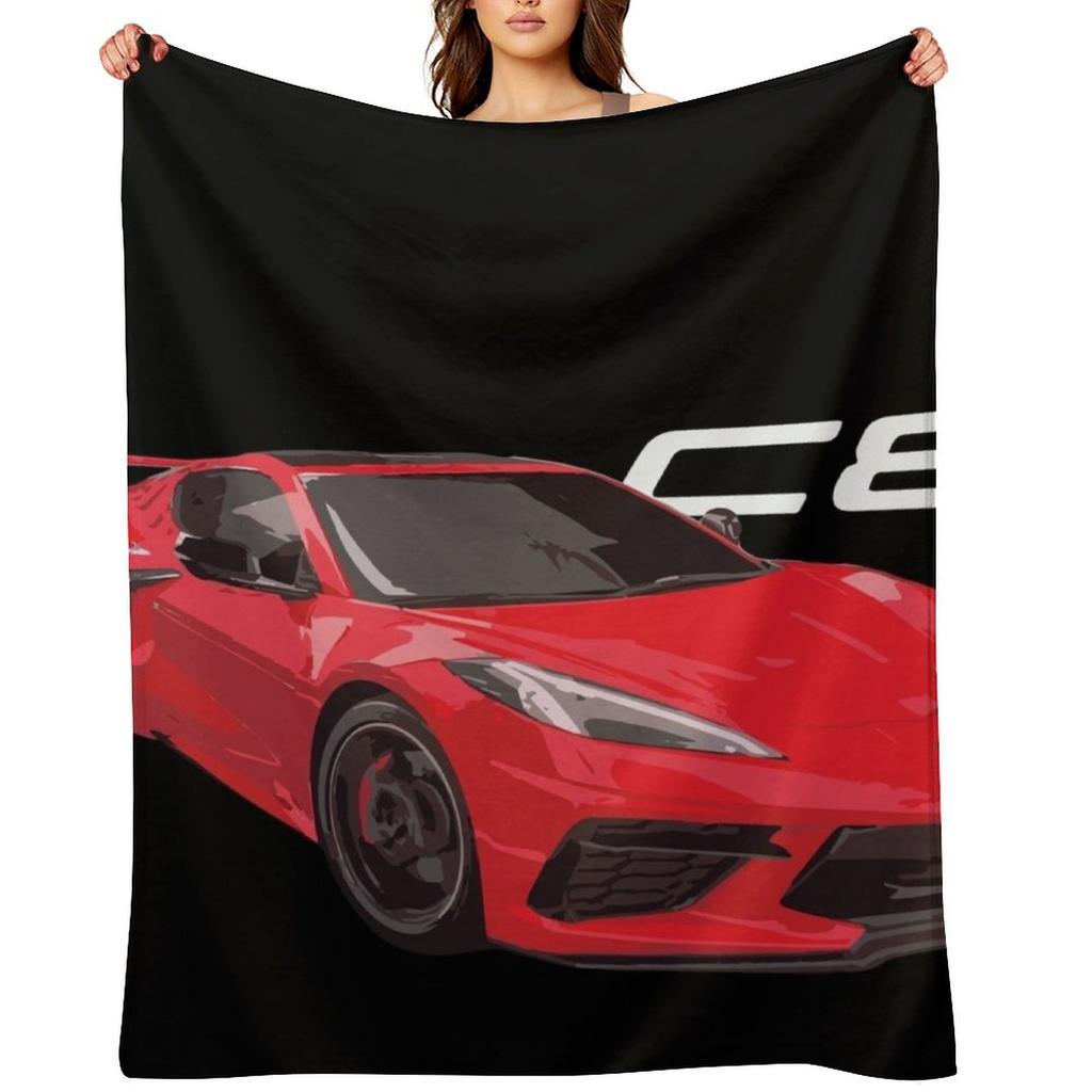 c8 torch red Throw Blanket Hairy wednesday Decorative Beds Thermals For Travel Blankets