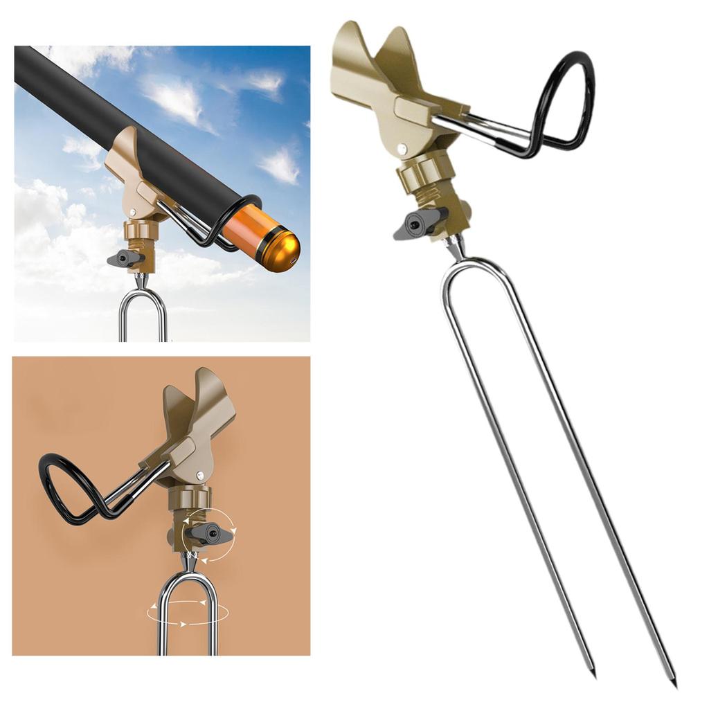 Professional Fishing Rod Holder Slip Pole Bracket Wall Mount Bank Rod Holders 360 Degree Adjustable for Fishing