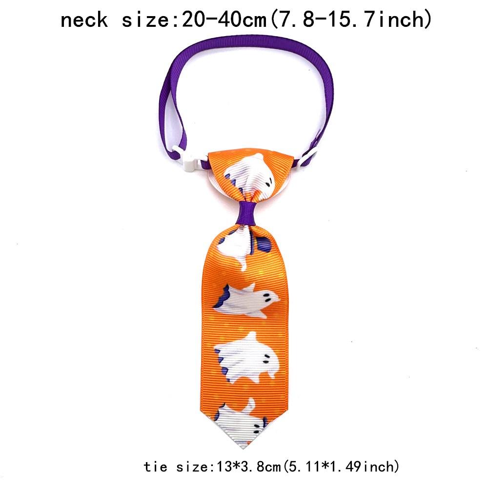50/100pcs Pumpkin Skull Pet Supplies Halloween Pet Cat Puppy Grooming Accessories Small Dog Bowties Neckties Pet Holiday Bow Tie