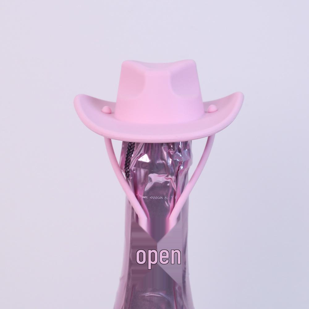 Silicone Cowboy Hat Wine Bottle Cap - Decorative Party Prop