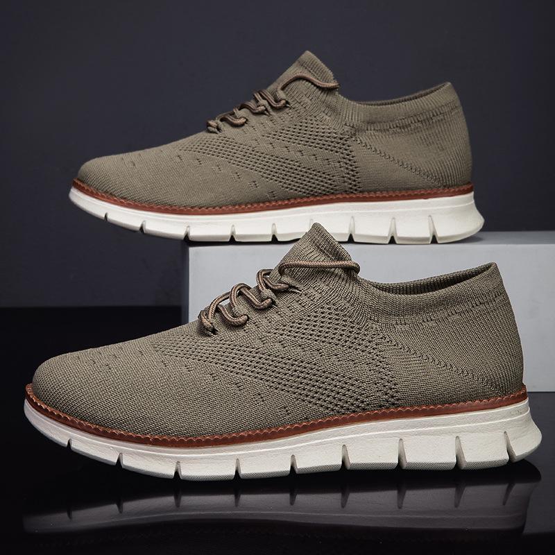

Large size fly-woven breathable sports lightweight outdoor men s sports shoes casual shoes 47 хаки