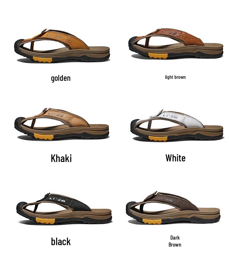 Men's Plus Size Non-Slip Closed-Toe Flip-Flop Sandals