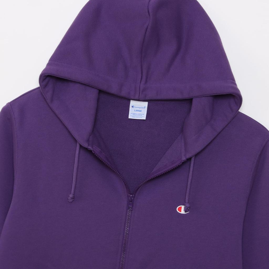 Champion Long Sleeve Cotton USA Fleece Hoodie with Embroidered Zip Hooded Sizes Deep Size L Men's Logo, Sweatshirt,