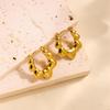 Raffinate Ear Cuff in Acciaio Titanio Oro 18k per Donna