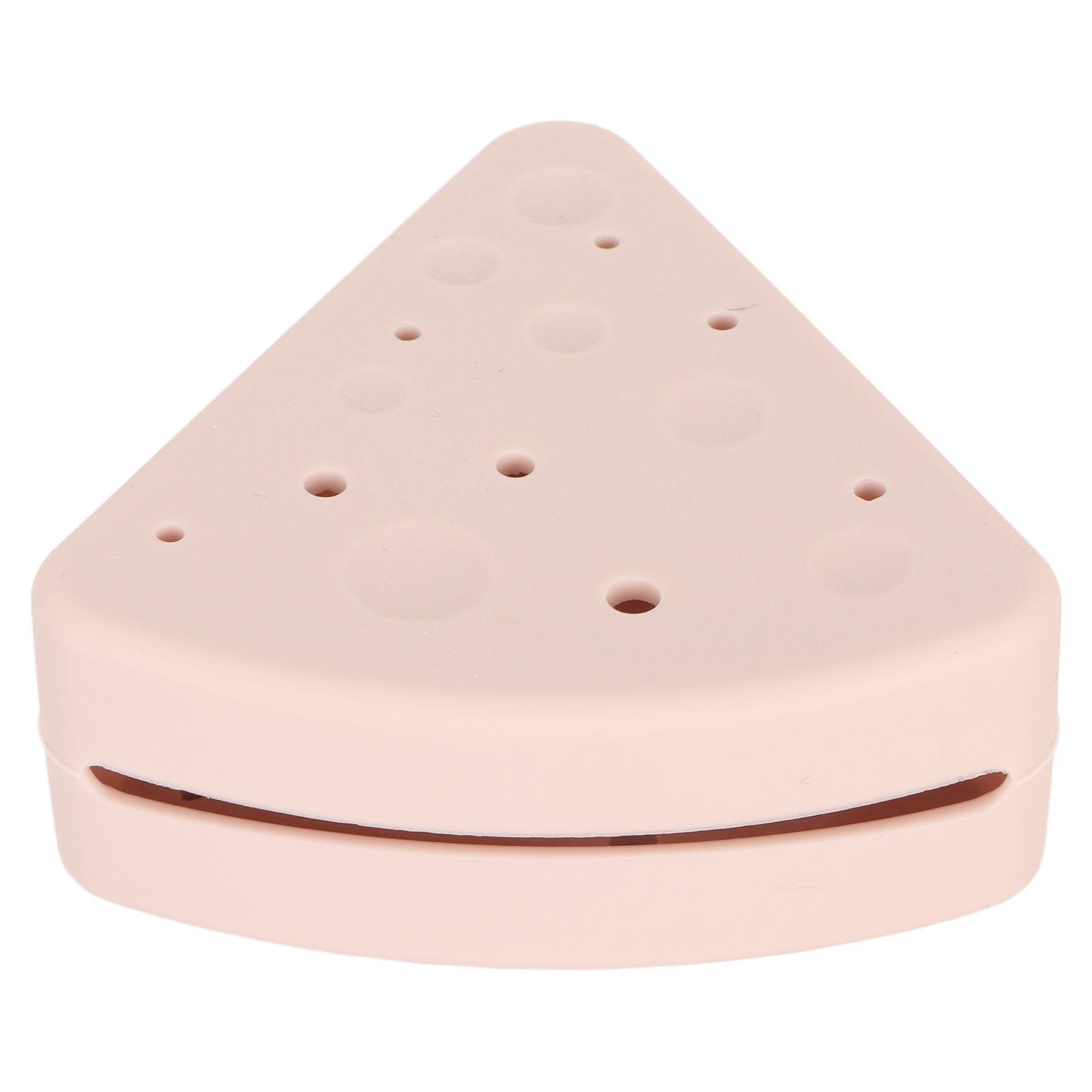 

Футляр для пуховки для пудры Треугольный держатель для пуховки для сухого и влажного использования Дышащий портативный косметический макияж