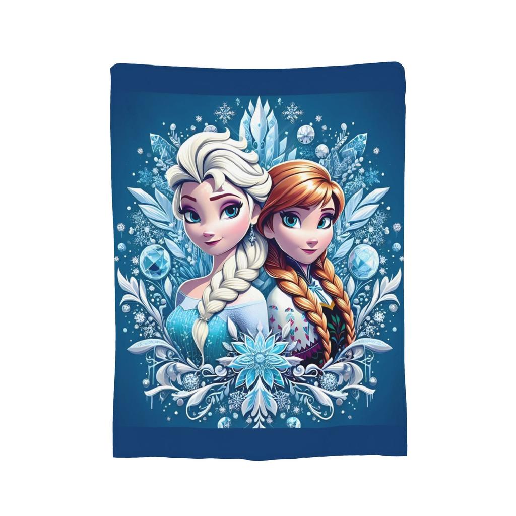 Frozen Elsa Anna Olaf Fantasy Comedy Knitted Blankets Fleece Super Warm Throw Blanket for Bedroom Sofa Bedspread