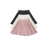 Ice Silk Skirts with Safty Pants Straight A-line Mini Skirt Simple Pleated Skirts Women  Female