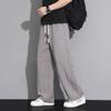 Tencel linen pants men's summer thin breathable straight quick-drying ice silk pants loose wide-leg sports casual pants